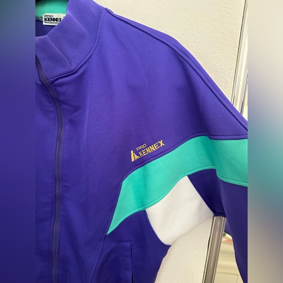 Vintage Y2k Zip Track Jacket Pro Kennex - Picture 4 of 6